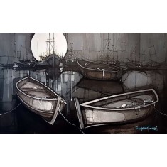 Salman Farooqi, 36 x 60 Inch, Acrylic on Canvas, Abstract Painting, AC-SF-674 Salman Farooqi, 36 x 60 Inch, Acrylic on Canvas, Abstract Painting, AC-SF-674